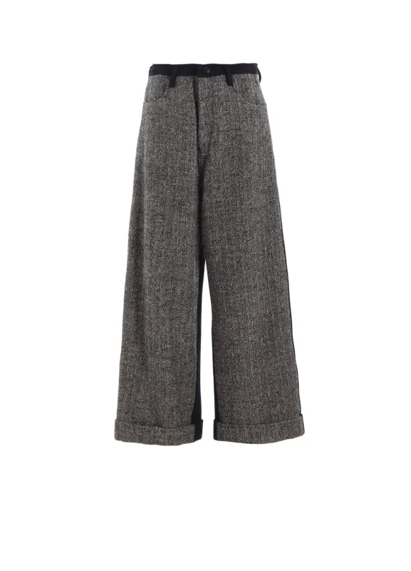 BIG HERRINGBONE WIDE PANTS sold by Yohji Yamamoto