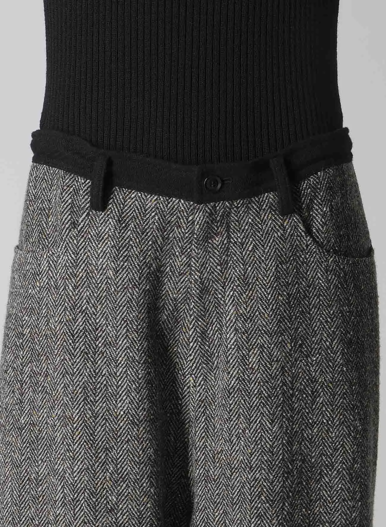 BIG HERRINGBONE WIDE PANTS sold by Yohji Yamamoto product image thumbnail 5