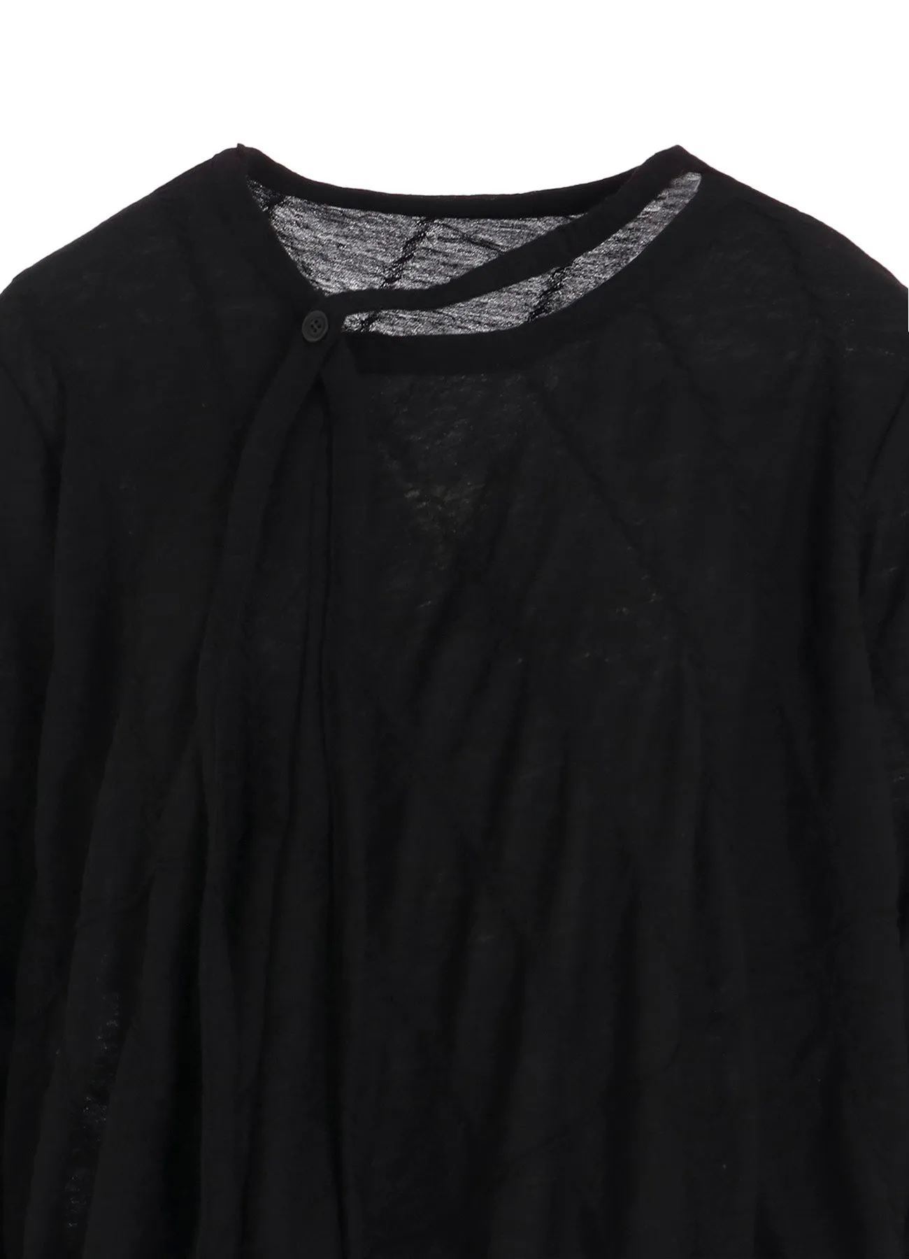 DIAGONAL CABLE JQ STRING COLLAR LONG T sold by Yohji Yamamoto product image thumbnail 5