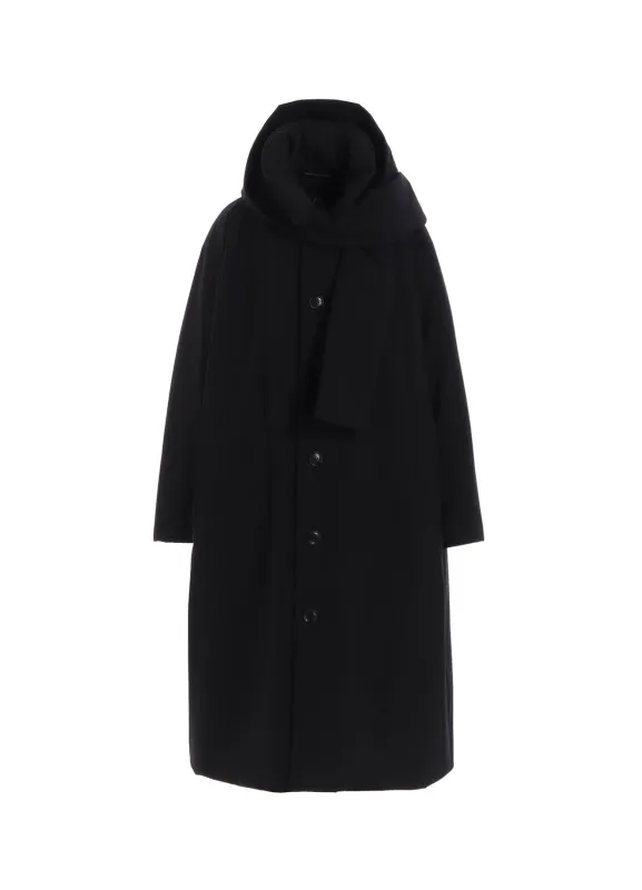 PE/TAFTA DETACHABLE HOODED COAT sold by Yohji Yamamoto