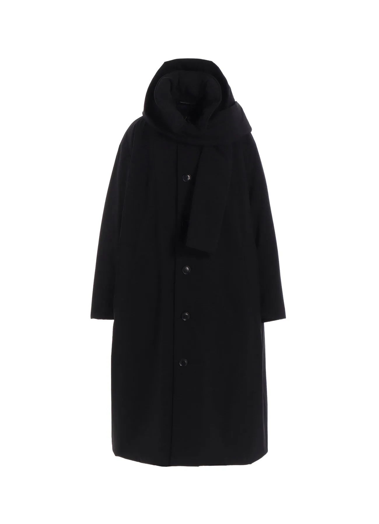PE/TAFTA DETACHABLE HOODED COAT sold by Yohji Yamamoto