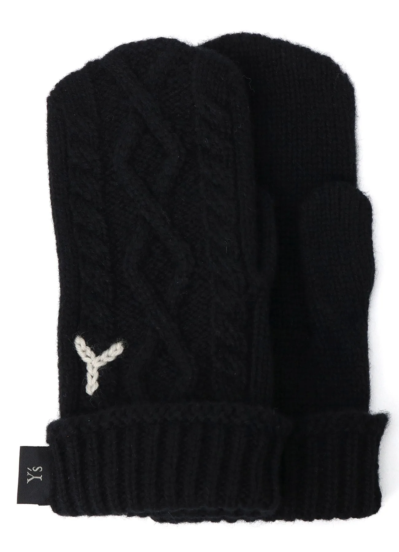 WOOL NYLON MITTENS sold by Yohji Yamamoto product image thumbnail 2