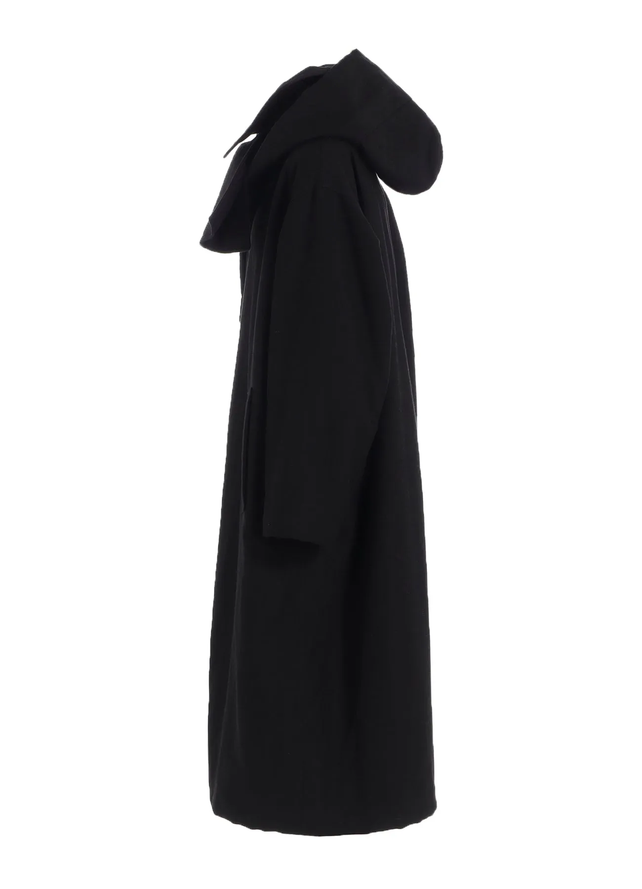 COTTON/FLAX MOLESKIN DETACHABLE HOODIE COAT sold by Yohji Yamamoto product image thumbnail 4