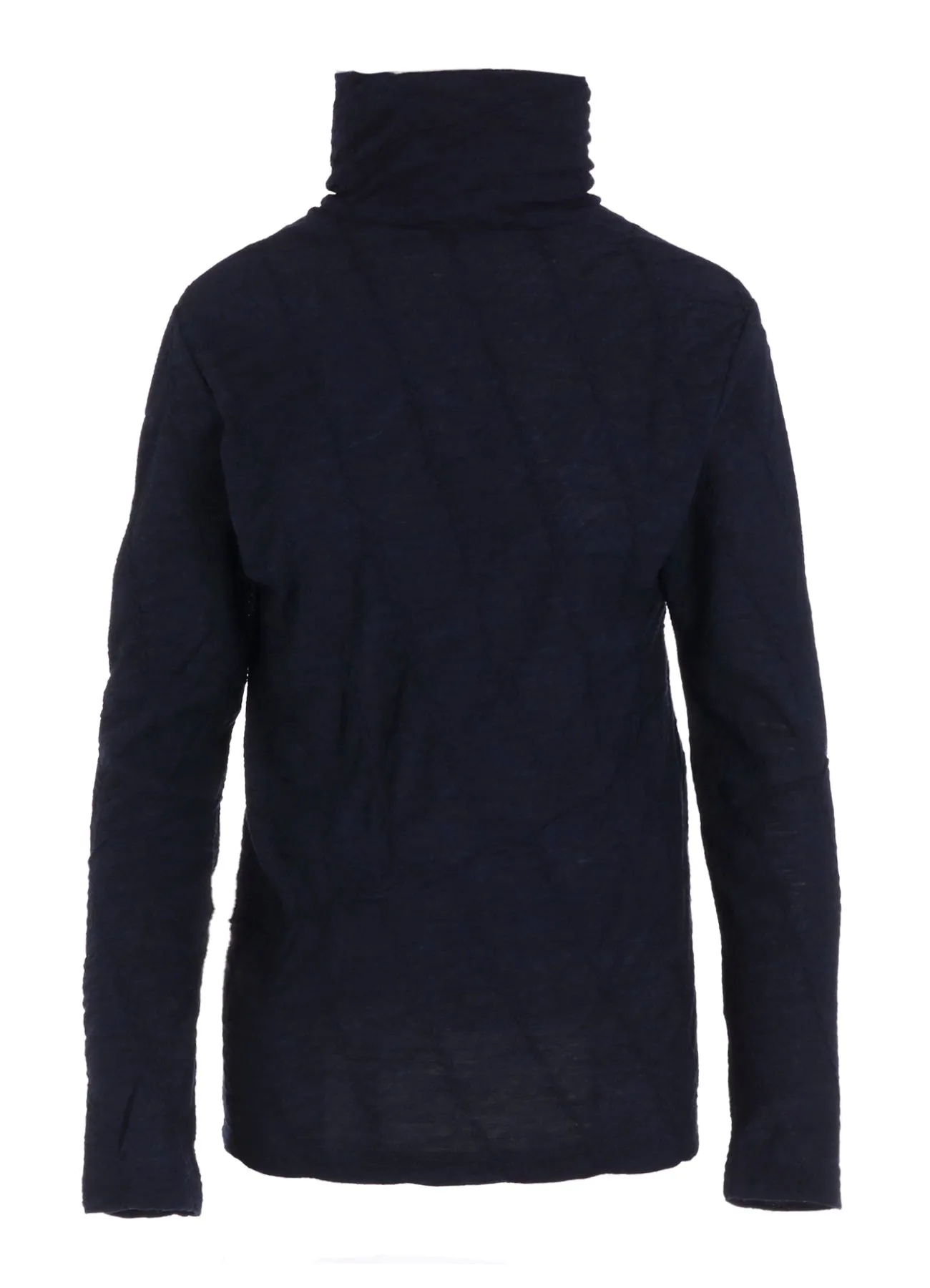TUCKED DIAGONAL CABLE JQ HIGH NECK LONG T sold by Yohji Yamamoto product image thumbnail 2