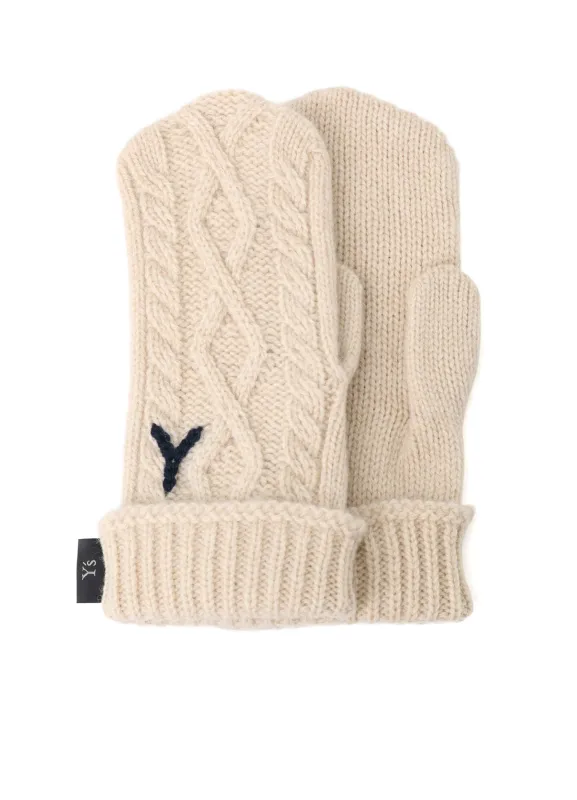 WOOL NYLON MITTENS made by Yohji Yamamoto