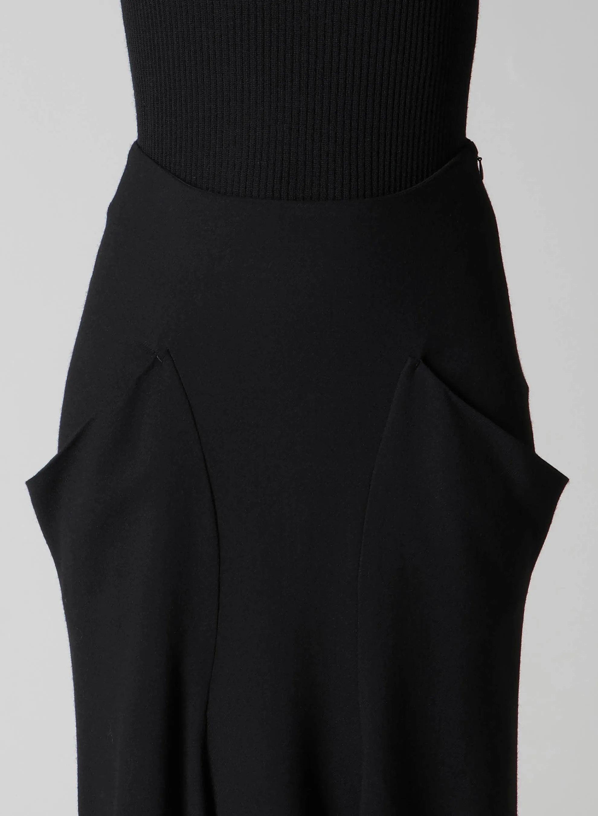 W/RY WASHER PROCESSED GAUZE DROP SKIRT sold by Yohji Yamamoto product image thumbnail 5