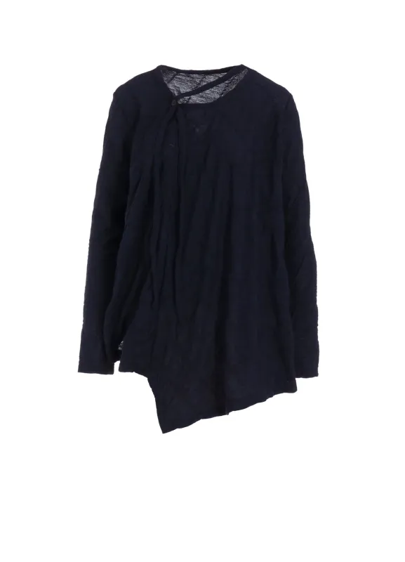 DIAGONAL CABLE JQ STRING COLLAR LONG T sold by Yohji Yamamoto