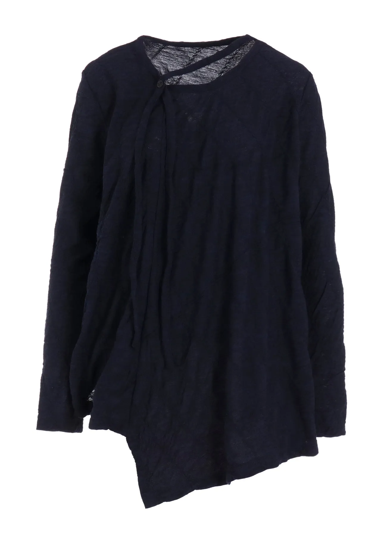 DIAGONAL CABLE JQ STRING COLLAR LONG T sold by Yohji Yamamoto product image thumbnail 2