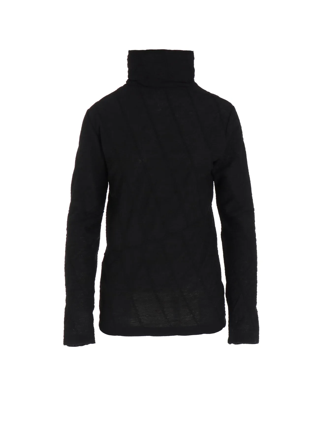 TUCKED DIAGONAL CABLE JQ HIGH NECK LONG T sold by Yohji Yamamoto
