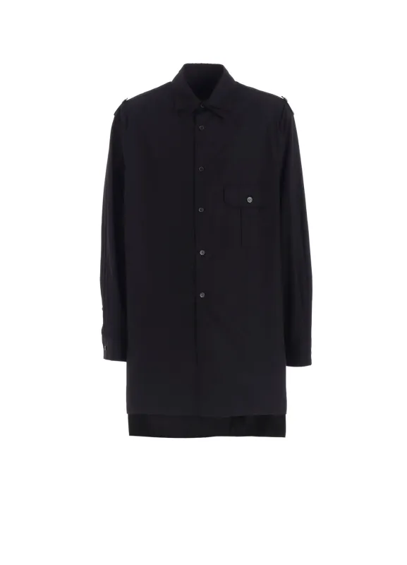 COTTON BROAD OVERSIZED DOUBLE COLLAR SHIRT sold by Yohji Yamamoto