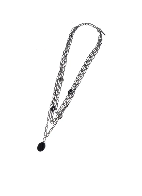 ONYX CHAIN NECKLACE sold by Yohji Yamamoto