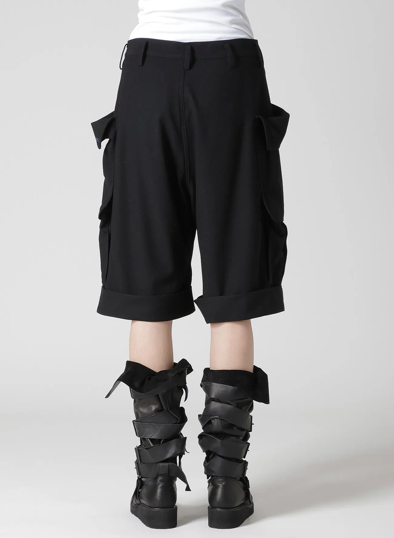FLANNEL SHORT CARGO PANTS sold by Yohji Yamamoto product image thumbnail 5