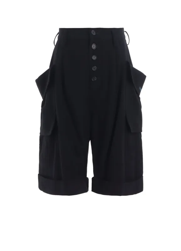 FLANNEL SHORT CARGO PANTS sold by Yohji Yamamoto