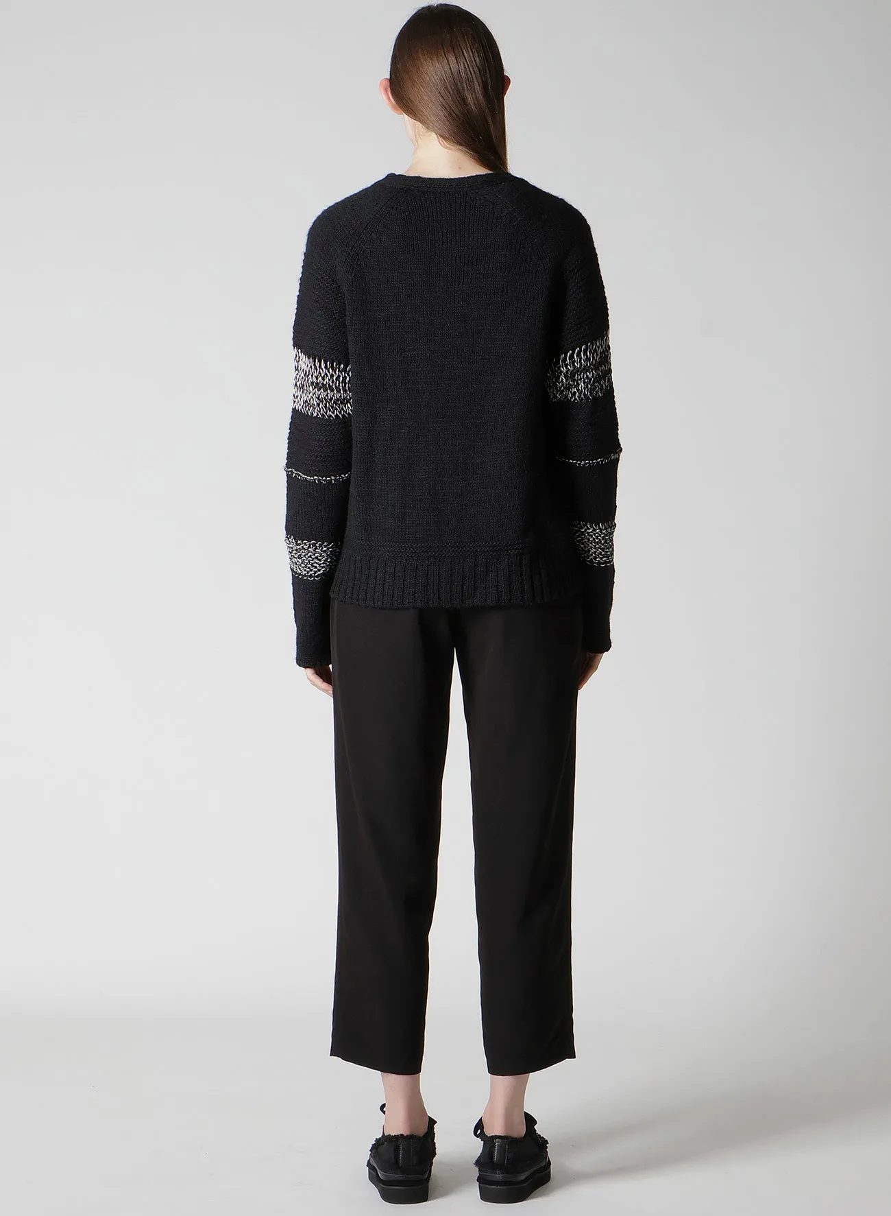 PLAIN STITCH COLOR COMBI V NECK CARDIGAN sold by Yohji Yamamoto product image thumbnail 5