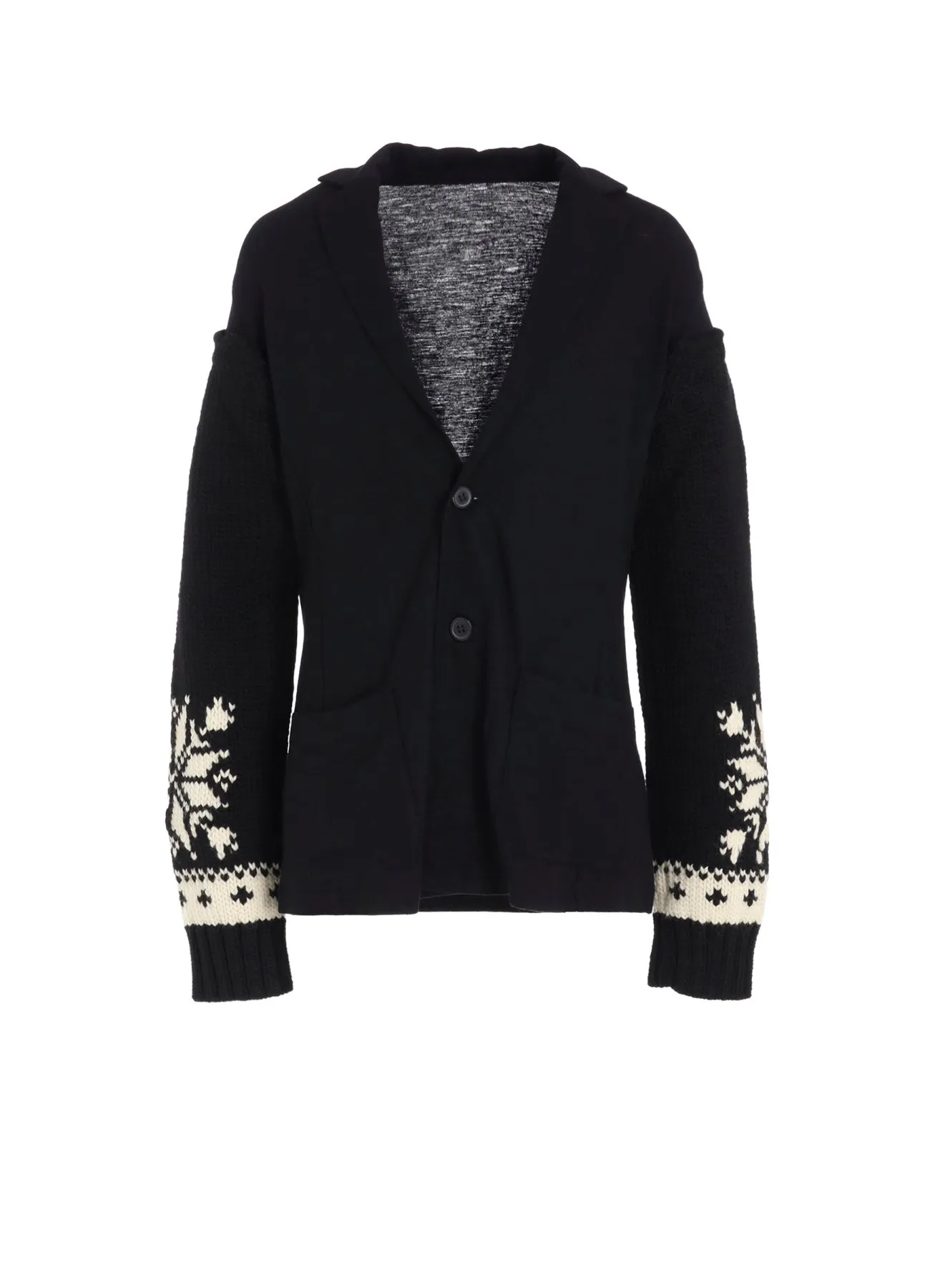 WOOL INTERLOCK SNOW PATTERN JACKET sold by Yohji Yamamoto