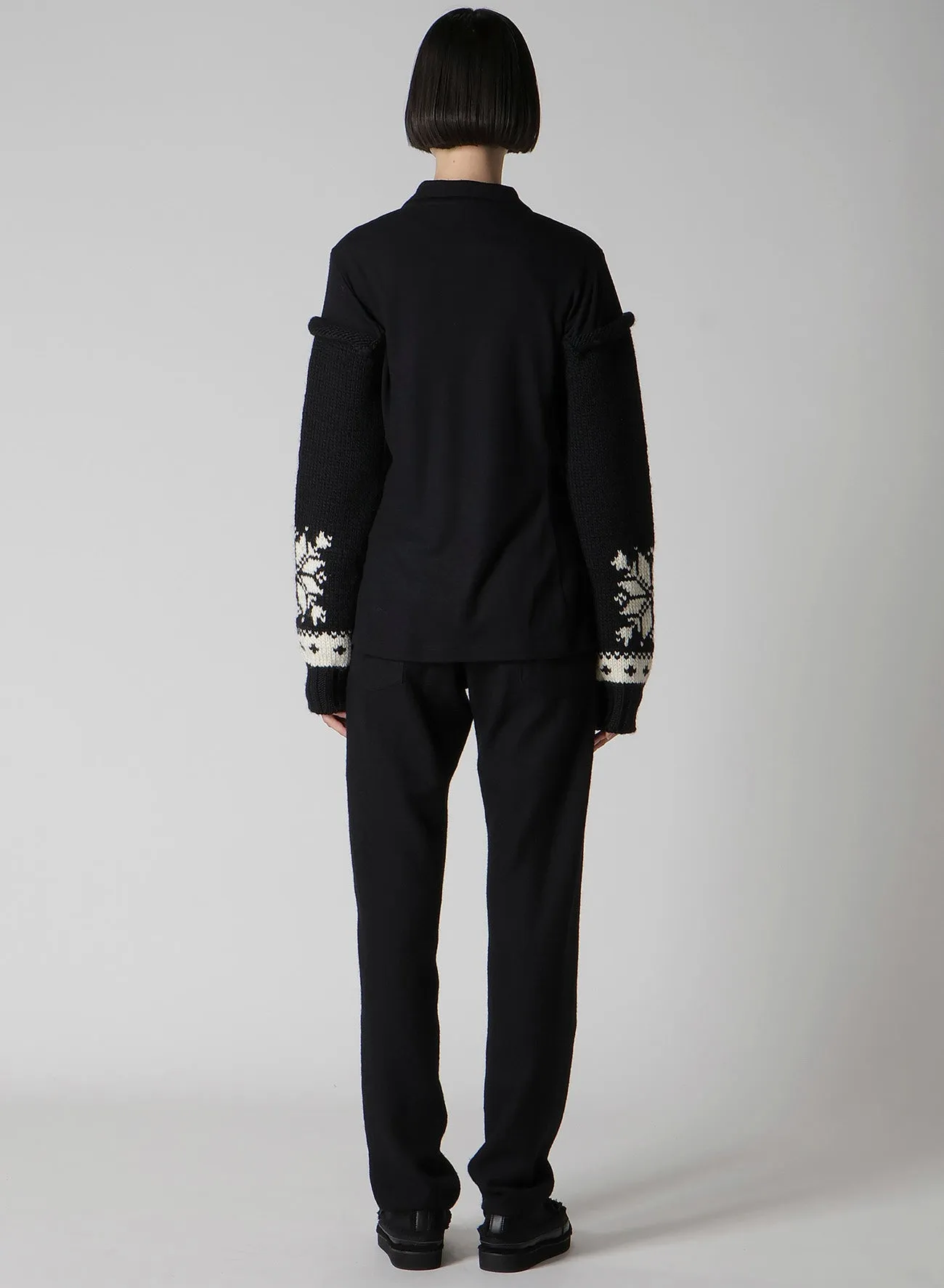 WOOL INTERLOCK SNOW PATTERN JACKET sold by Yohji Yamamoto product image thumbnail 5