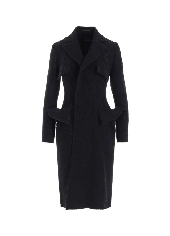 TWEED CLOTH FLAP DETAIL SLIM DRESS sold by Yohji Yamamoto