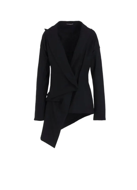 W/SAXONY  ASYMMETRY JACKET sold by Yohji Yamamoto