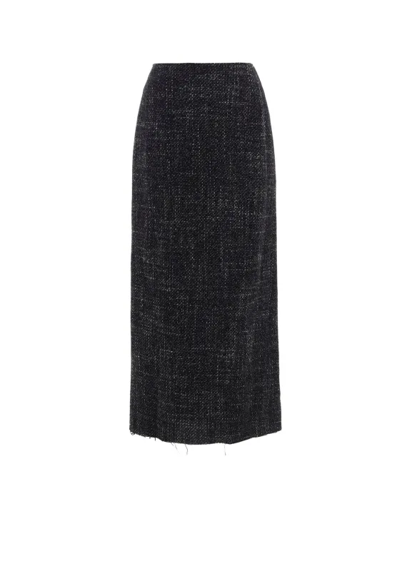 HANDMADE TWEED BACK ZIPPER SKIRT sold by Yohji Yamamoto