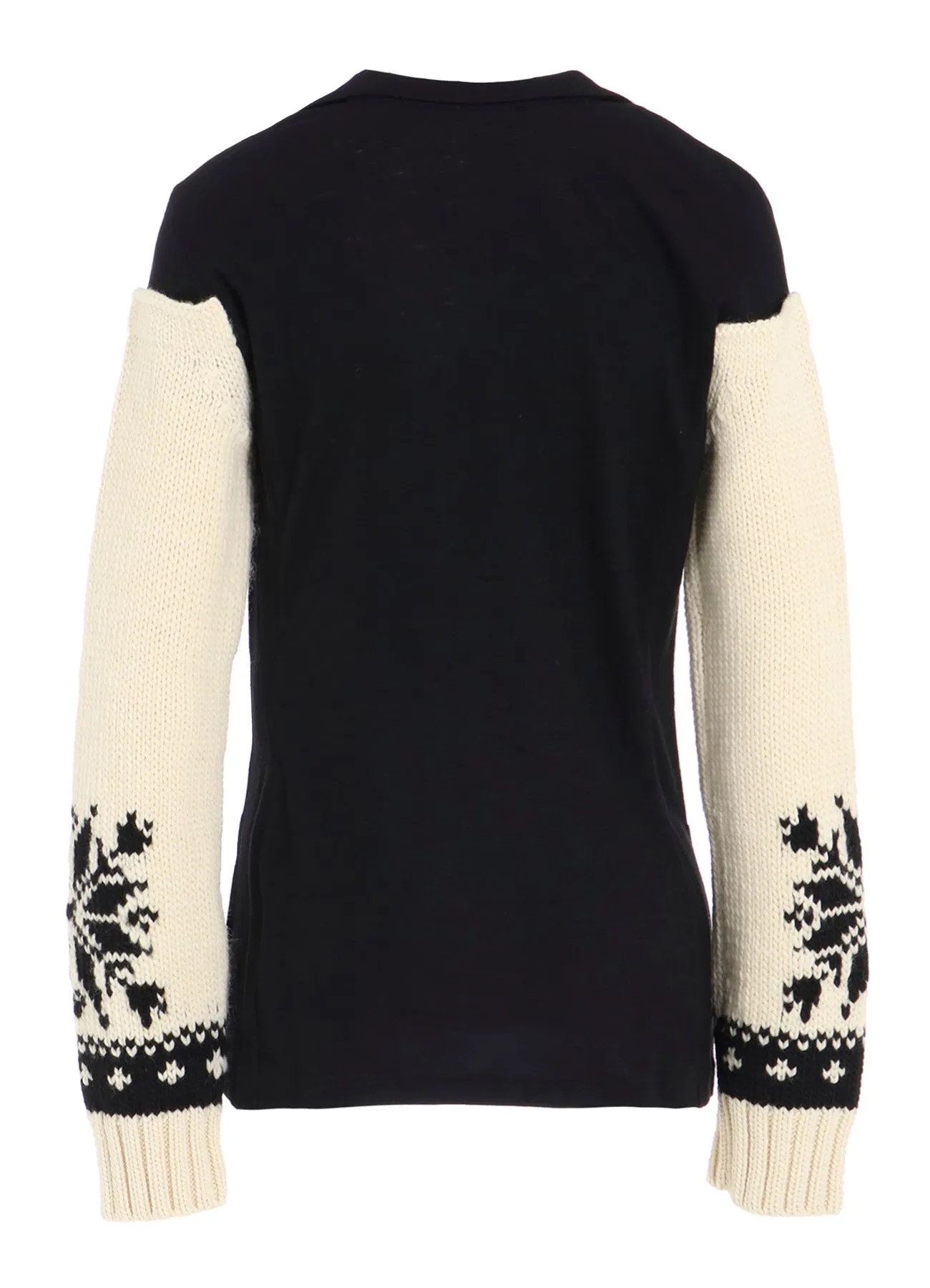 WOOL INTERLOCK SNOW PATTERN JACKET sold by Yohji Yamamoto product image thumbnail 3