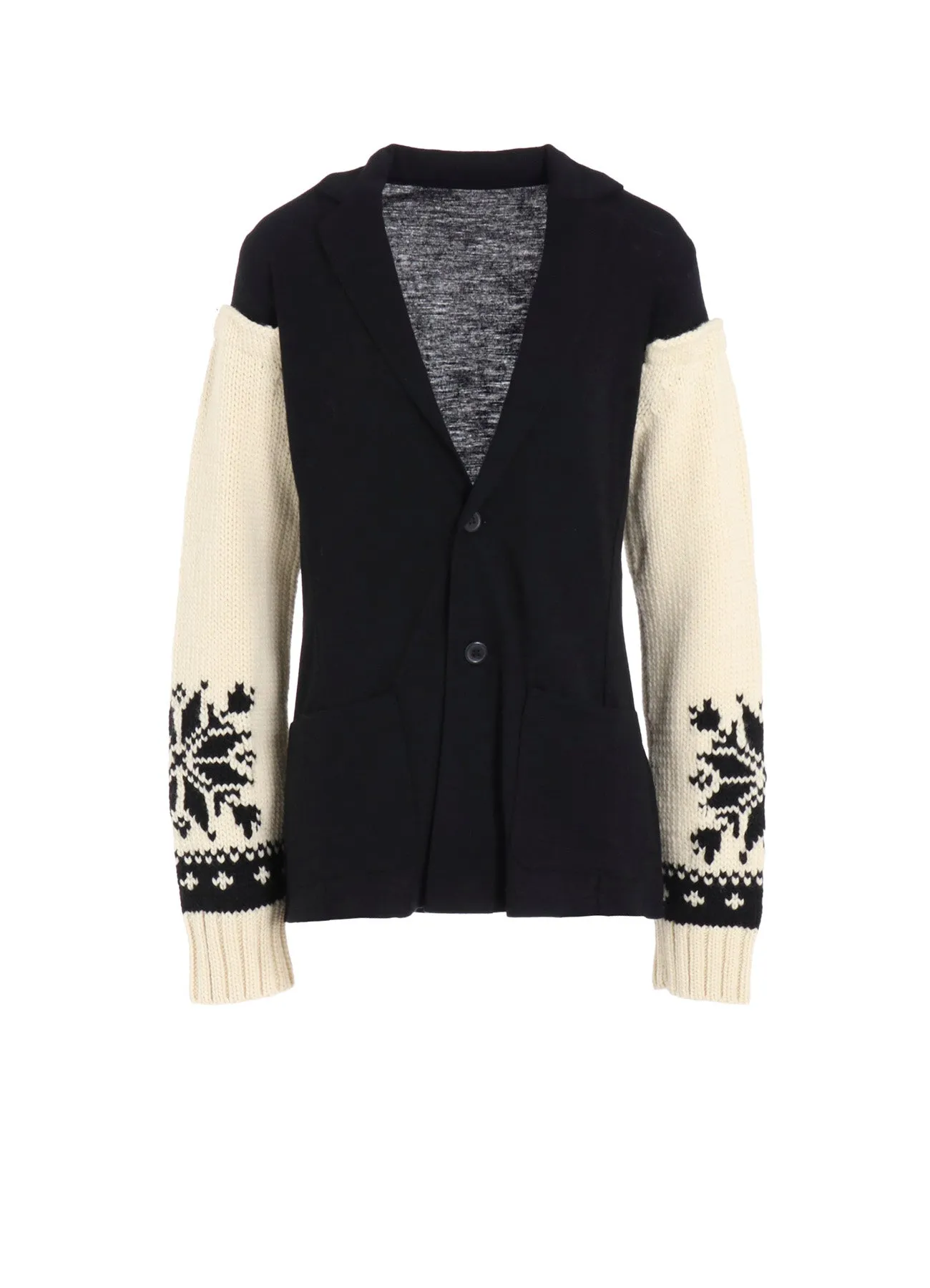 WOOL INTERLOCK SNOW PATTERN JACKET sold by Yohji Yamamoto