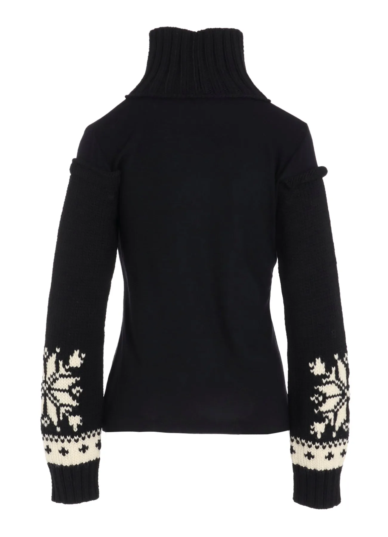 WOOL INTERLOCK SNOW PATTERN HIGH NECK PO sold by Yohji Yamamoto product image thumbnail 4