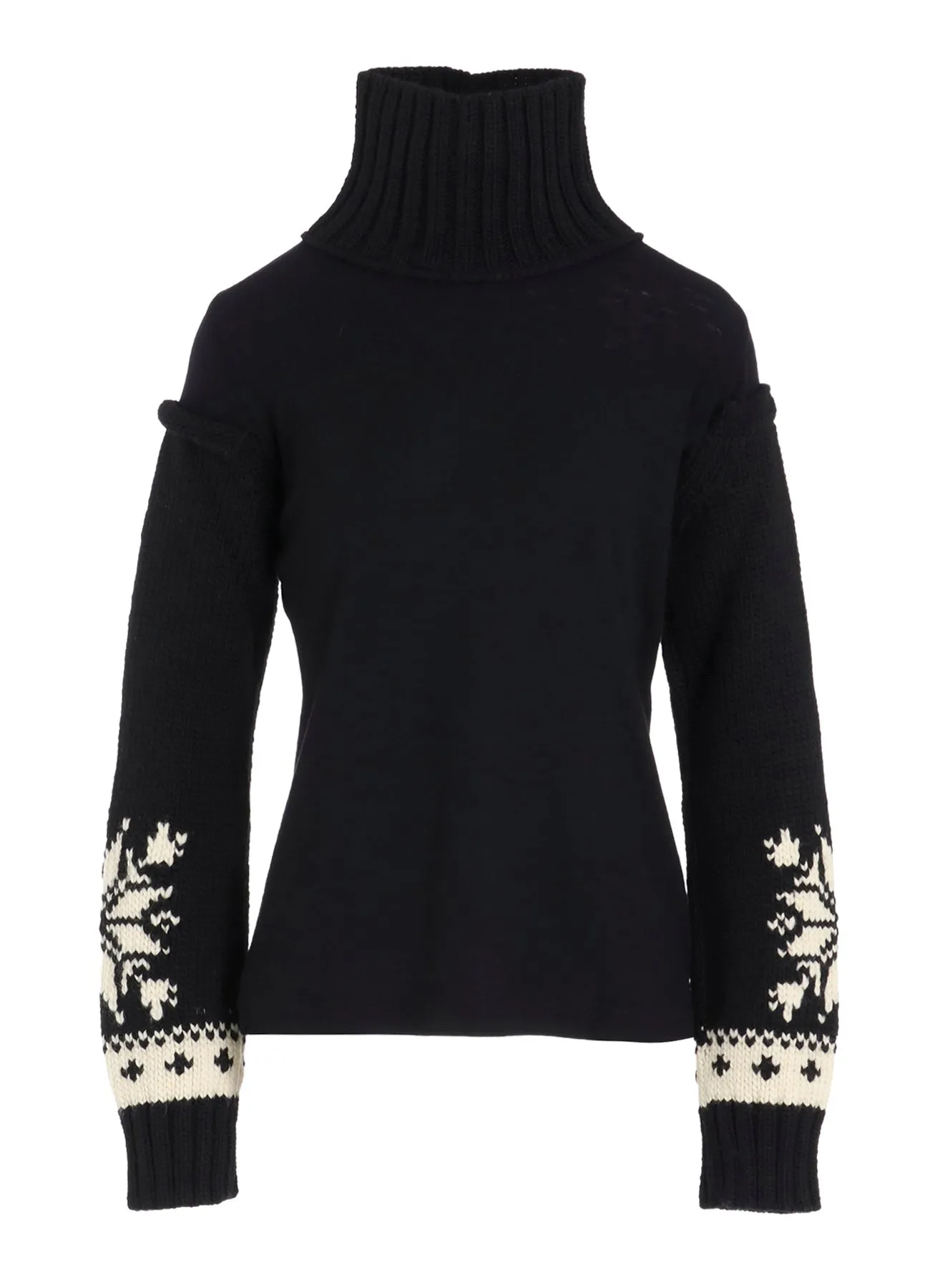 WOOL INTERLOCK SNOW PATTERN HIGH NECK PO sold by Yohji Yamamoto product image thumbnail 2