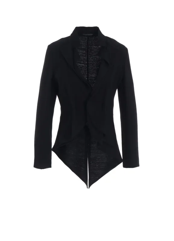 SOFT WOLLEN 1/14 TUCK D SHORT JACKET sold by Yohji Yamamoto