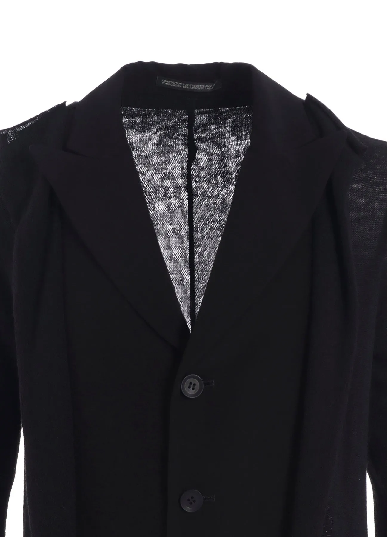 SLAB DE SHINE COMBINATION JACKET sold by Yohji Yamamoto product image thumbnail 5