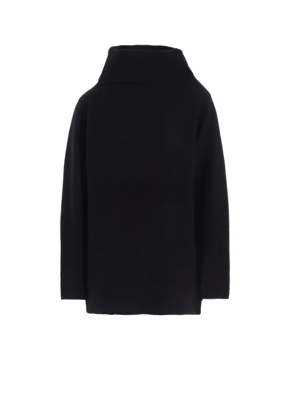 5G3P PLAIN STITCH 1x1 RIB BIG HIGH NECK PO sold by Yohji Yamamoto