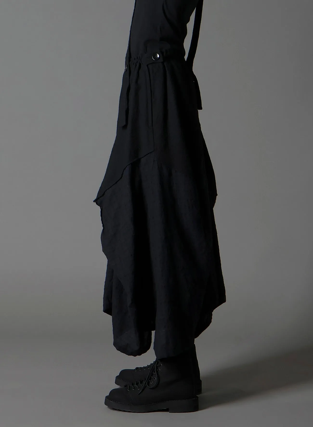 REFINE PLAID + REFINE GAUZE SQUARE SKIRT sold by Yohji Yamamoto product image thumbnail 5