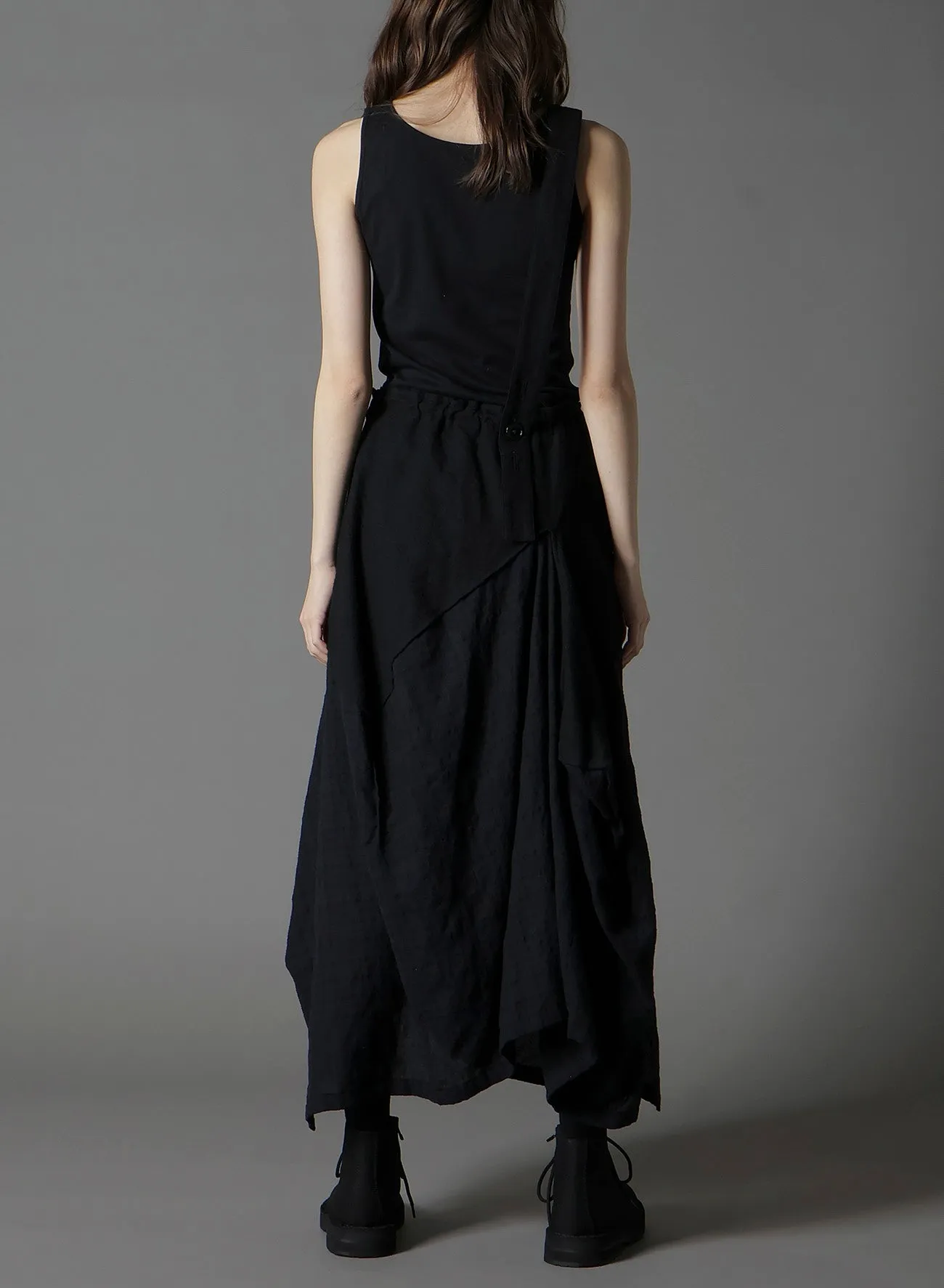 REFINE PLAID + REFINE GAUZE SQUARE SKIRT sold by Yohji Yamamoto product image thumbnail 3