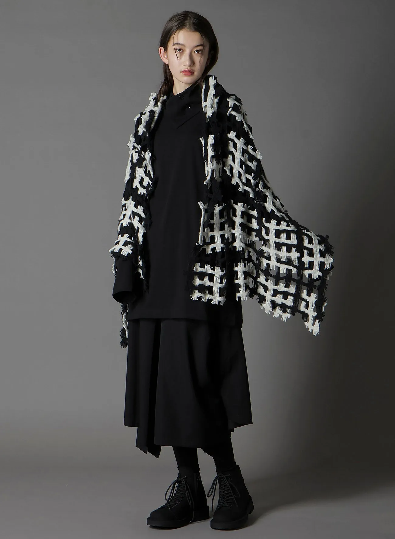 WOOL DOBBY SCARF sold by Yohji Yamamoto product image thumbnail 3