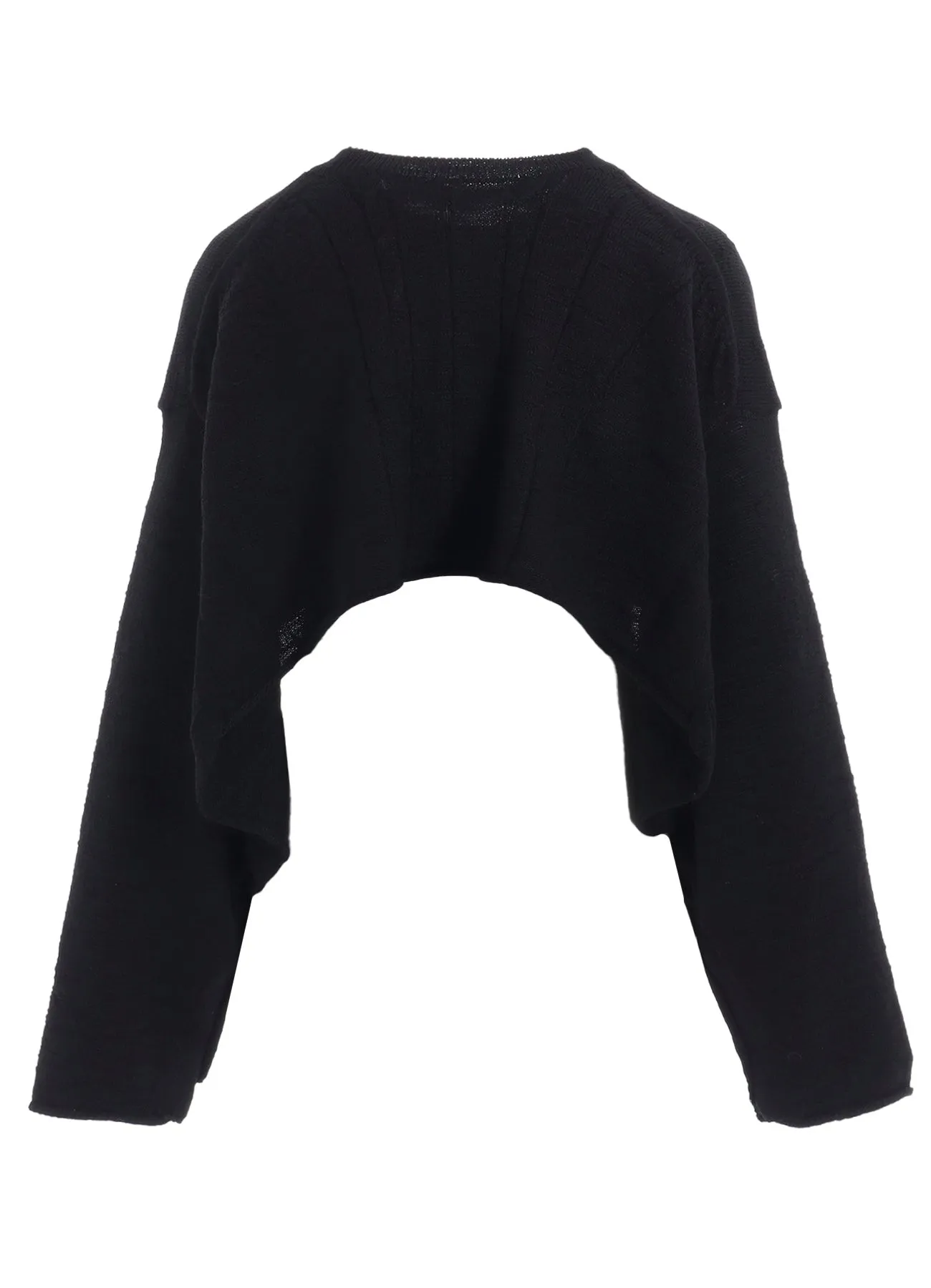 SLUB WOOL DESIGN KNIT PULLOVER sold by Yohji Yamamoto product image thumbnail 4