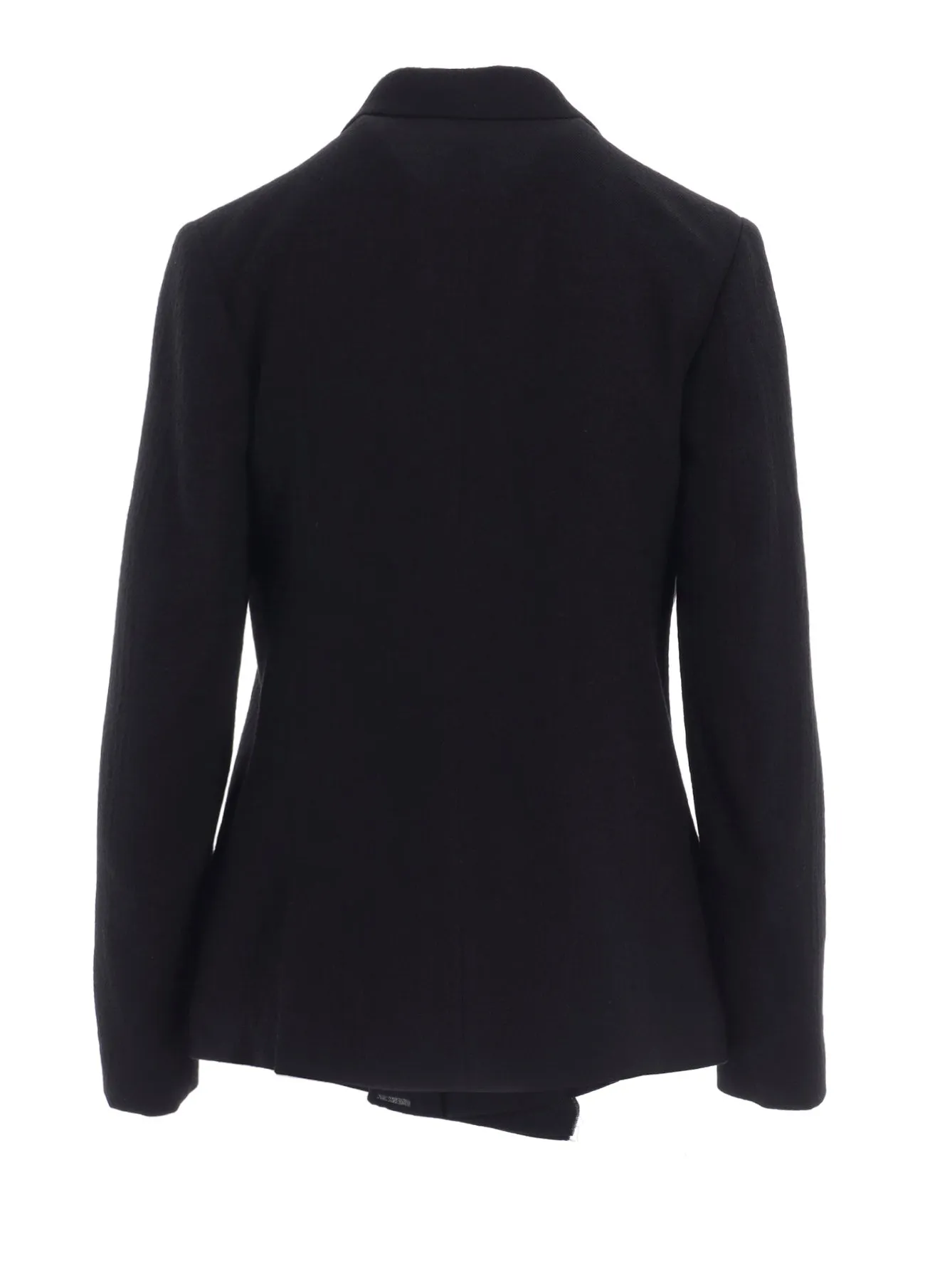 WOOL GAUZE TWILL LEFT FRONT DRAPE JACKET sold by Yohji Yamamoto product image thumbnail 3