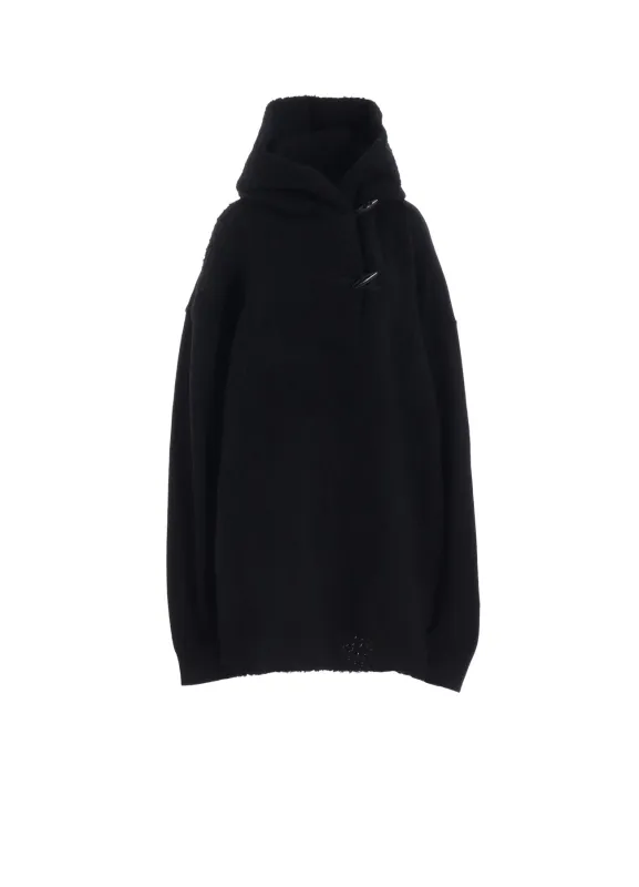 TOGGLE BUTTUN HOODIE sold by Yohji Yamamoto