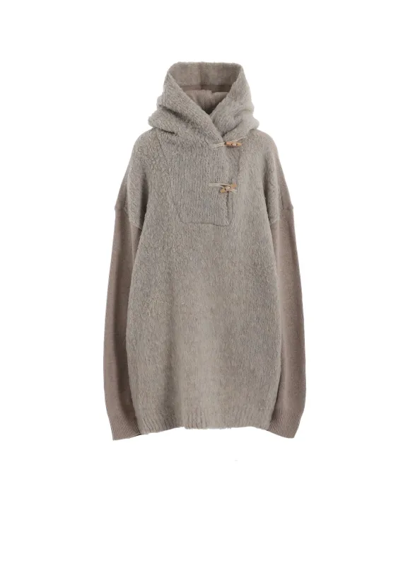 TOGGLE BUTTUN HOODIE sold by Yohji Yamamoto