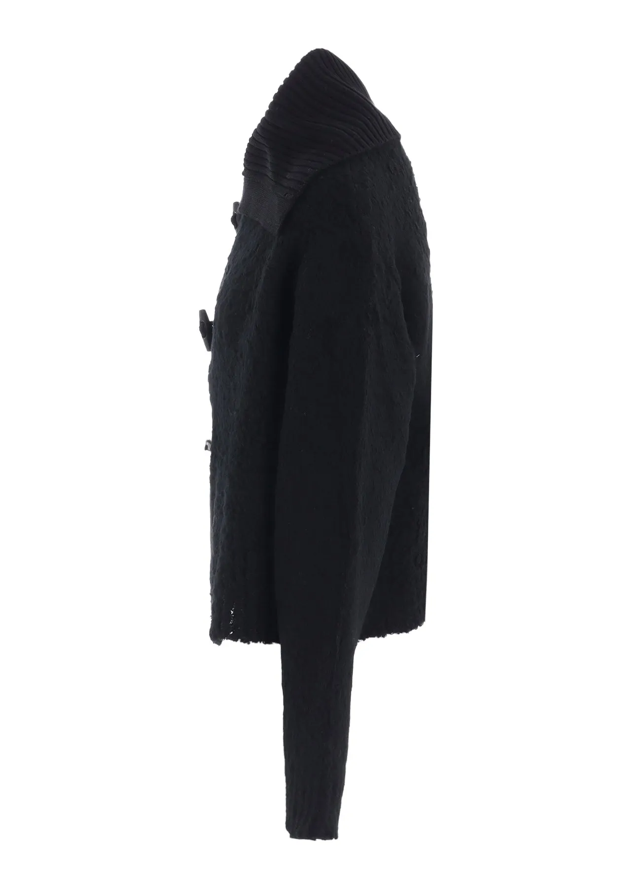 TOGGLE BUTTON ASYMMETRIC CARDIGAN sold by Yohji Yamamoto product image thumbnail 3