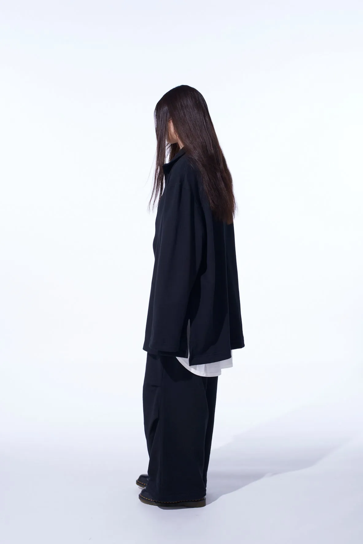 FRENCH TERRY TUCKED PANTS sold by Yohji Yamamoto product image thumbnail 3