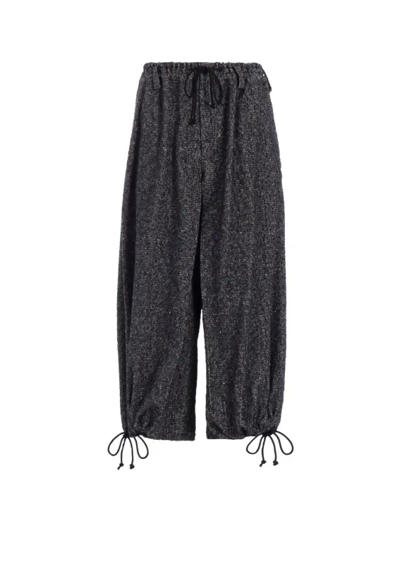 BRUSHED TWILL NEEDLE PUNCH ELASTIC HAKAMA PANTS sold by Yohji Yamamoto