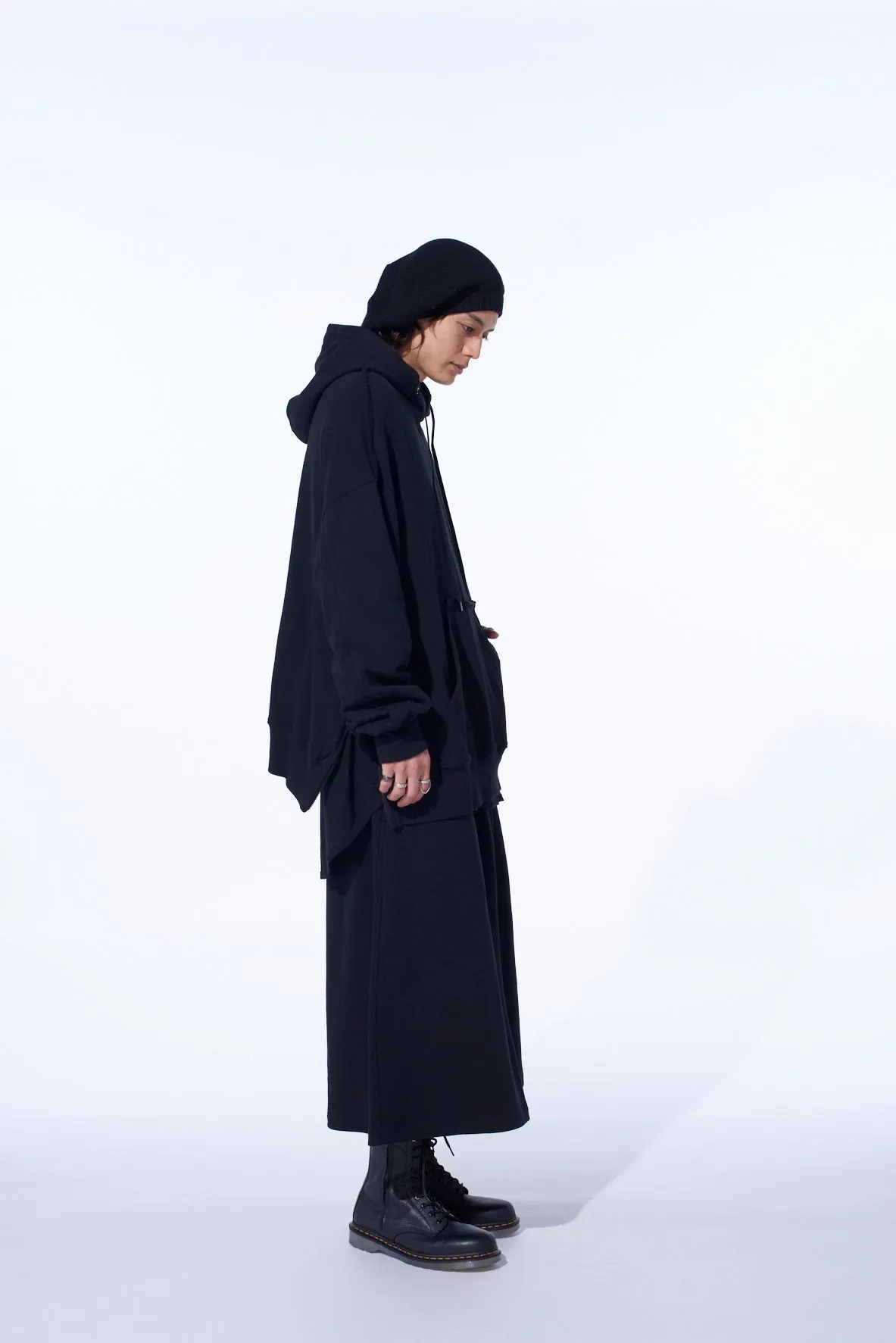 FRENCH TERRY SIDE ZIP HOODIE sold by Yohji Yamamoto product image thumbnail 5