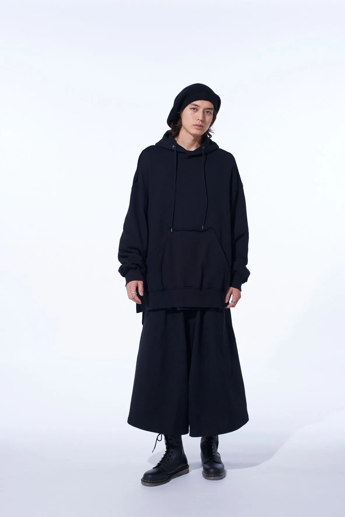 FRENCH TERRY SIDE ZIP HOODIE sold by Yohji Yamamoto product image thumbnail 2