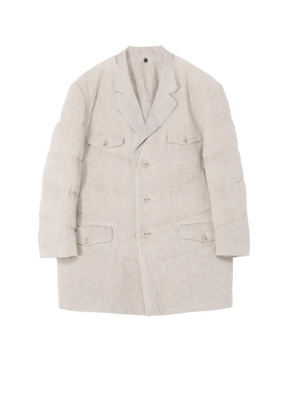 SILK LINEN TWEED JACKET WITH LINER made by Yohji Yamamoto