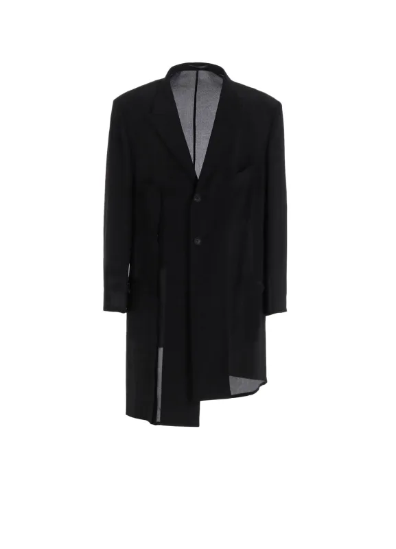 12M SILK DECINE ASYMMETRY JACKET sold by Yohji Yamamoto