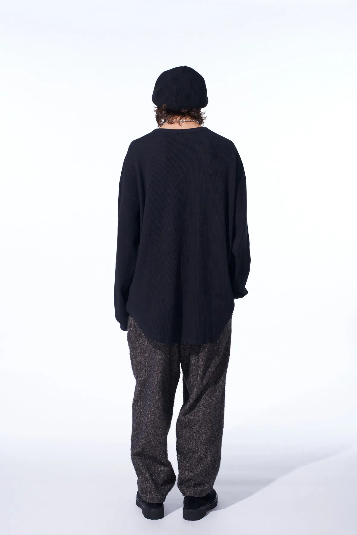 16/THERMAL WAFFLE GUSSET OVERSIZED T-SHIRT sold by Yohji Yamamoto product image thumbnail 4