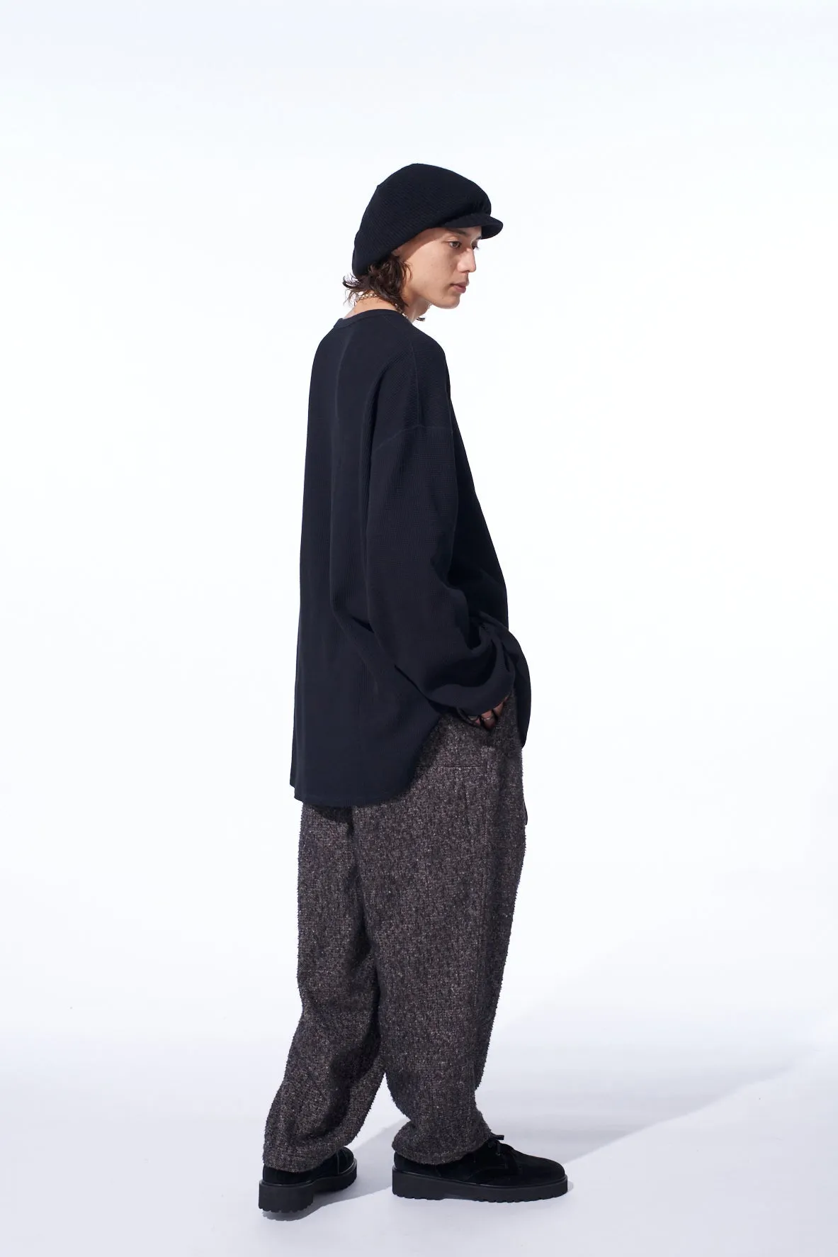 16/THERMAL WAFFLE GUSSET OVERSIZED T-SHIRT sold by Yohji Yamamoto product image thumbnail 5