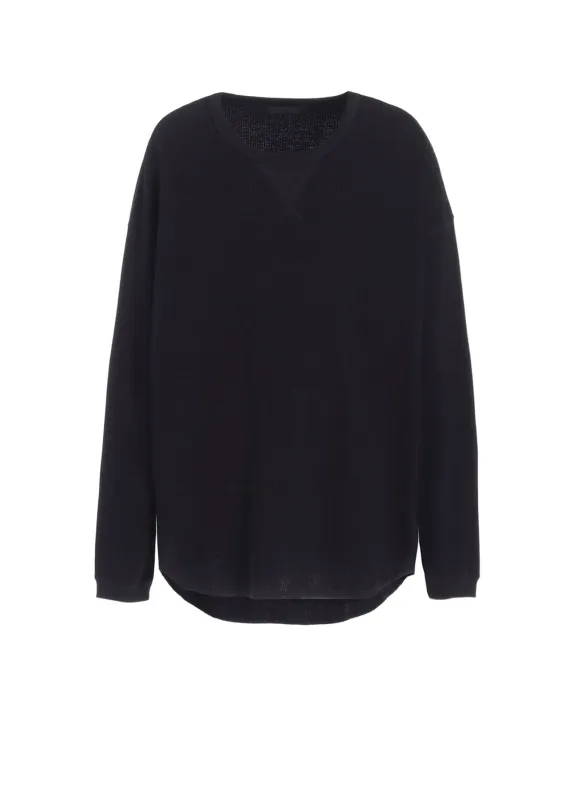 16/THERMAL WAFFLE GUSSET OVERSIZED T-SHIRT sold by Yohji Yamamoto