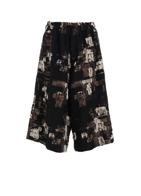 PATCHWORK CUT JACQUARD CULOTTE PANTS sold by Yohji Yamamoto
