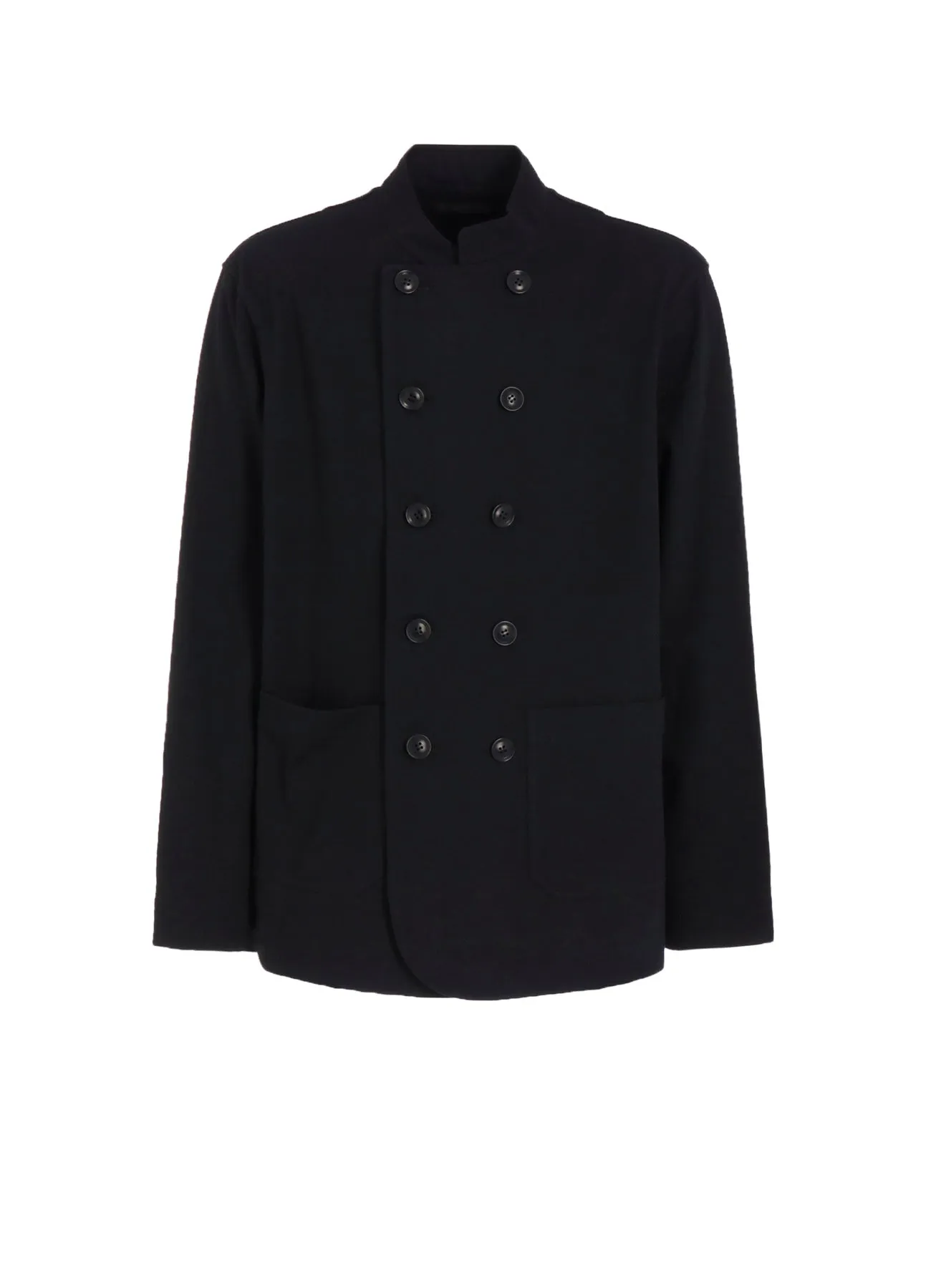 COTTON JERSEY STAND COLLAR DOUBLE JACKET sold by Yohji Yamamoto