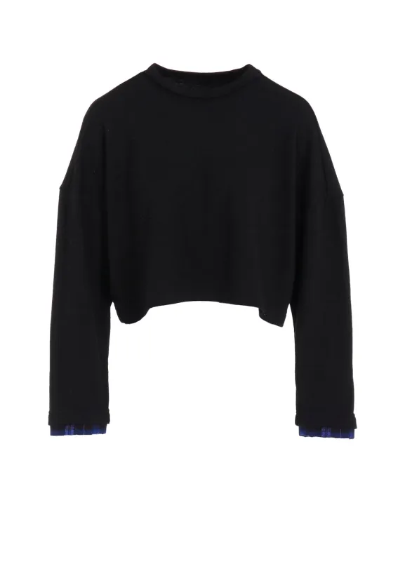 MILLED PLAID WOOL SHORT T sold by Yohji Yamamoto